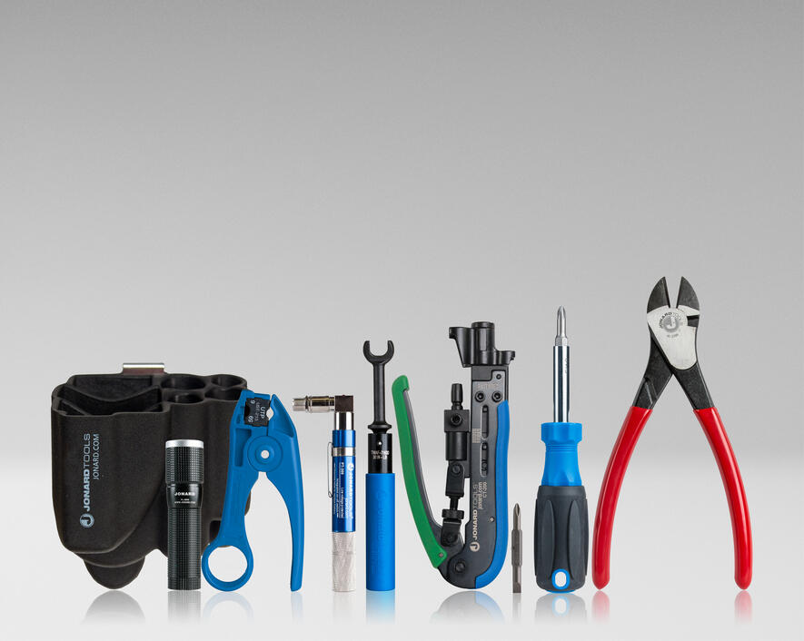 Jonard Tools COAX Tool Kit with Universal Compression Tool for RG59/6 and CAT/TP Cables Online Sale
