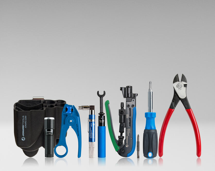Jonard Tools COAX Tool Kit with Universal Compression Tool for RG59/6/7/11 Cables Fashion