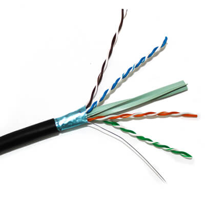 ABA Elite Cat6A Shielded CMR 10Gb, F/UTP, 23AWG, Solid, 650MHz Bulk Cable – 1000ft Reel Supply