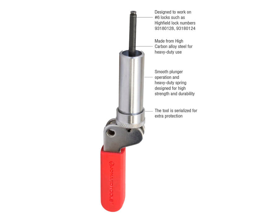 Jonard Tools Barrel Lock Plunger Key Size #6 Hot on Sale