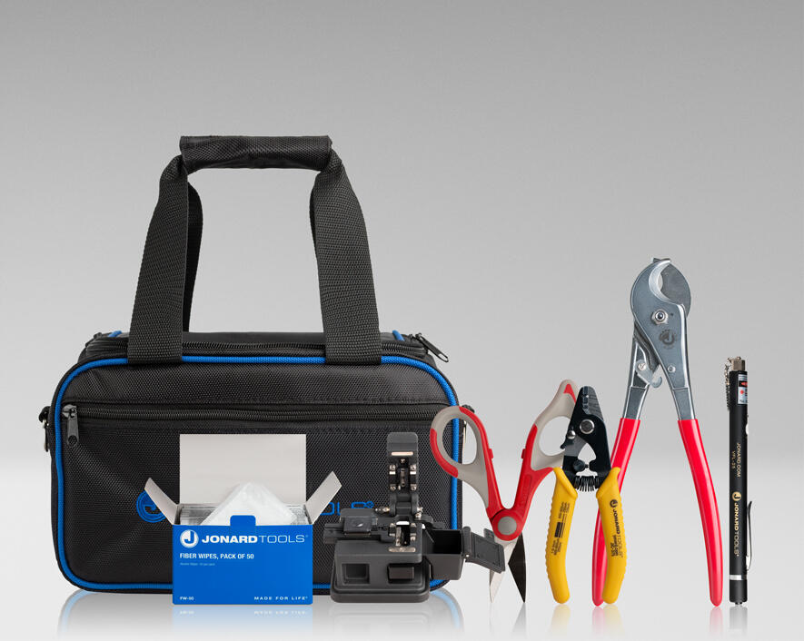 Jonard Tools Fiber Optic Connector Clean & Prep Kit+ Supply