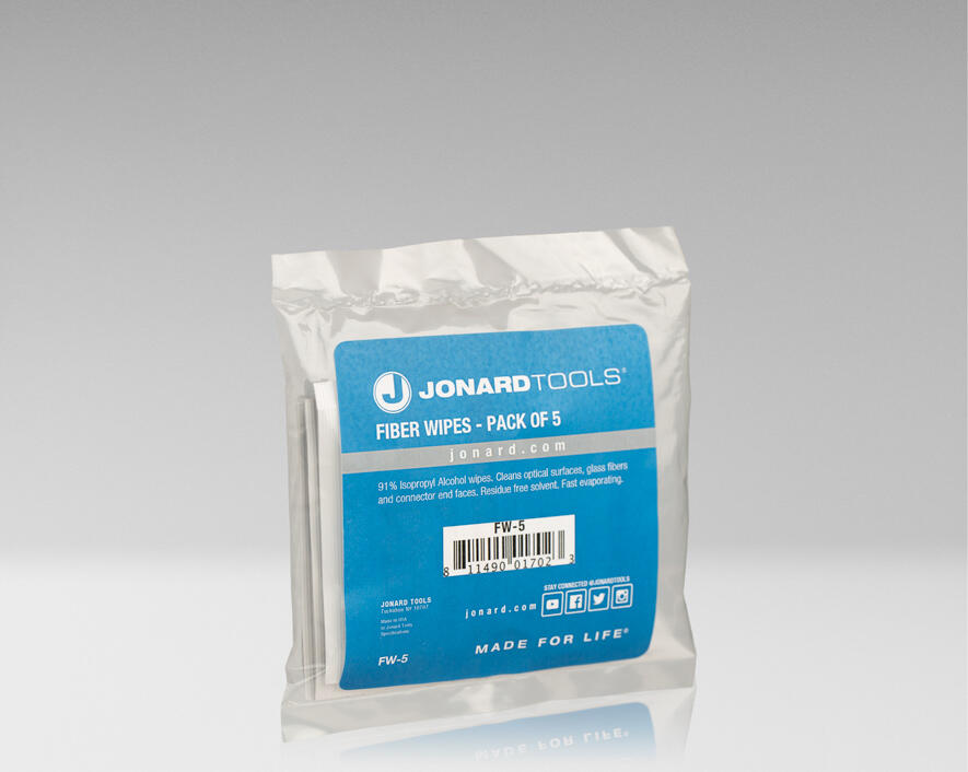 Jonard Tools Fiber Wipes, Wet (Pack of 5) Online