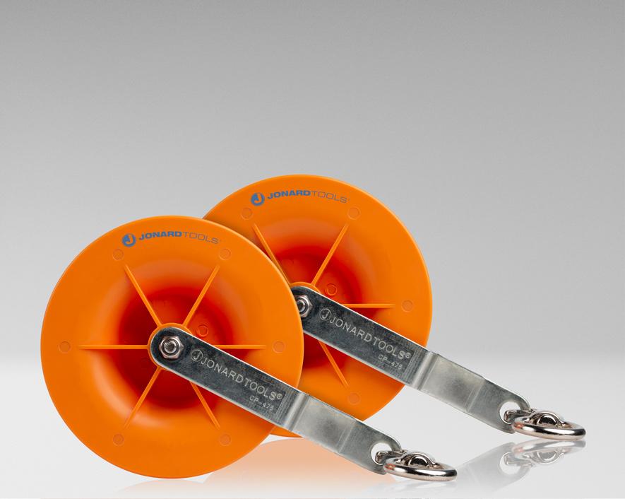 Jonard Tools Pulley Set for Low Voltage Electrical, Network, & COAX Cables (2 pack), CP-475 Discount