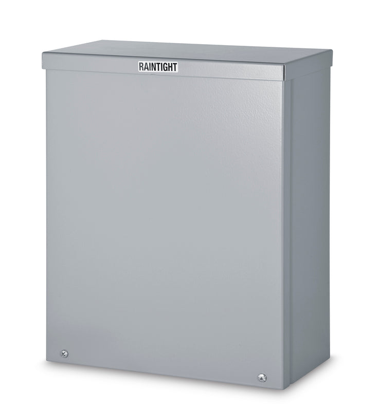Austin AB-12124RBG 12x12x4 Type 3R Raintight Screwcover Box – Painted ANSI 61 Gray Supply