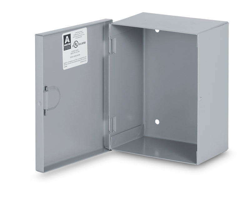 Austin AB-12126HCG 12x12x6 Type 1 Hingecover Junction Box – No ko’s, Painted ANSI 61 Gray Supply