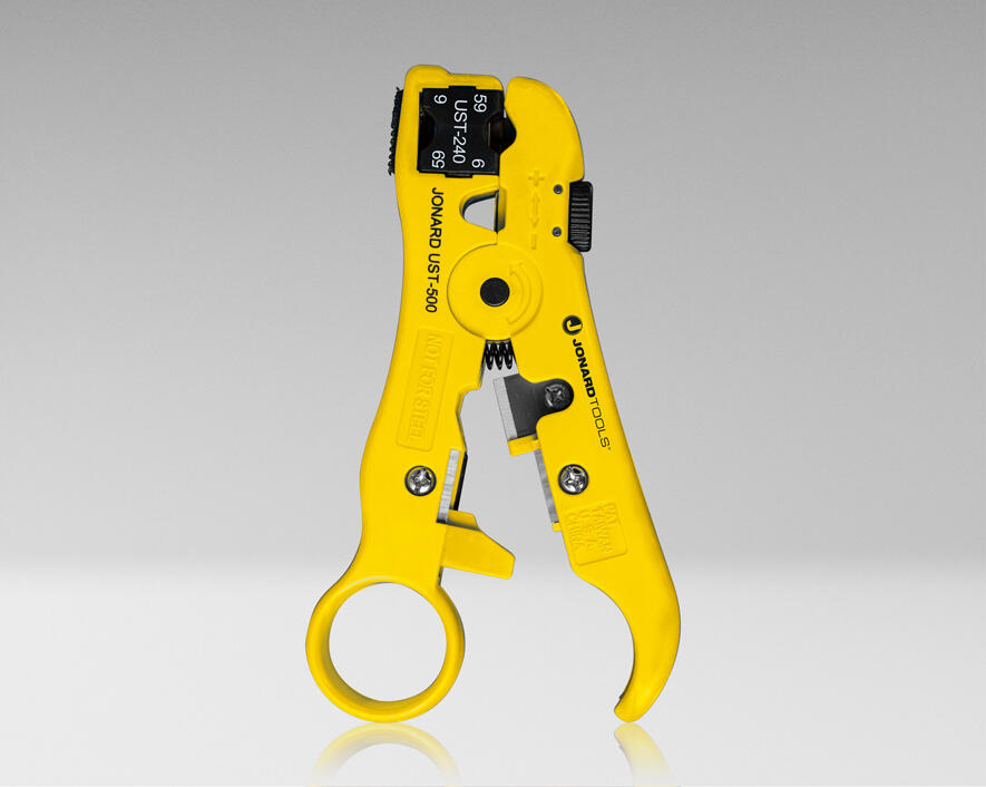 Jonard Tools Universal Cable Stripping Tool with Cable Stop for COAX, Network & Telephone Cables, UST-540 Hot on Sale
