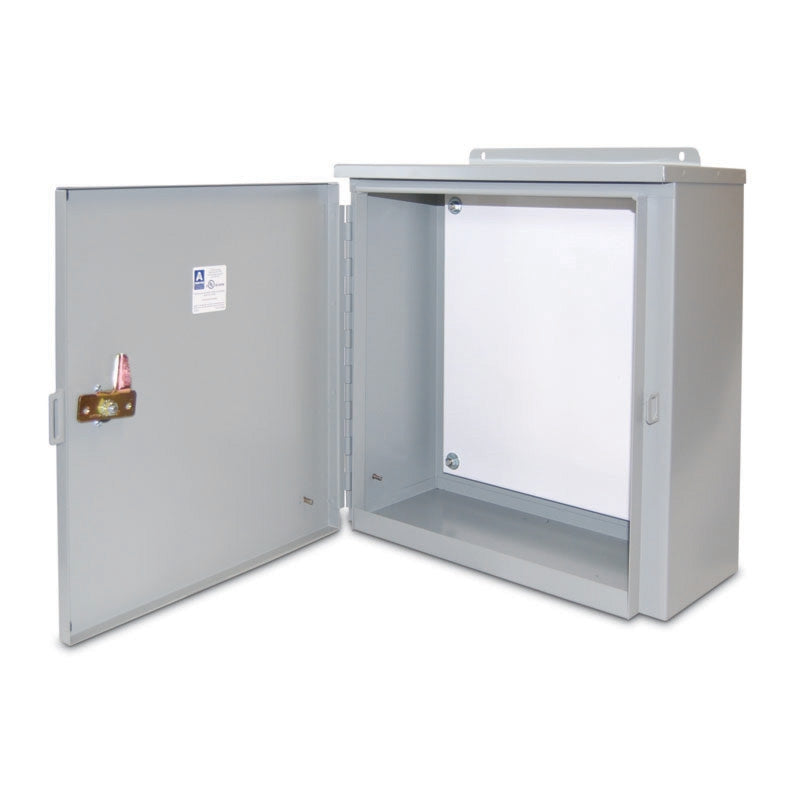 Austin AB-303012WL 30x30x12 Type 3R Large Weatherproof Hingecover Cabinet, Painted ANSI 61 Gray Fashion