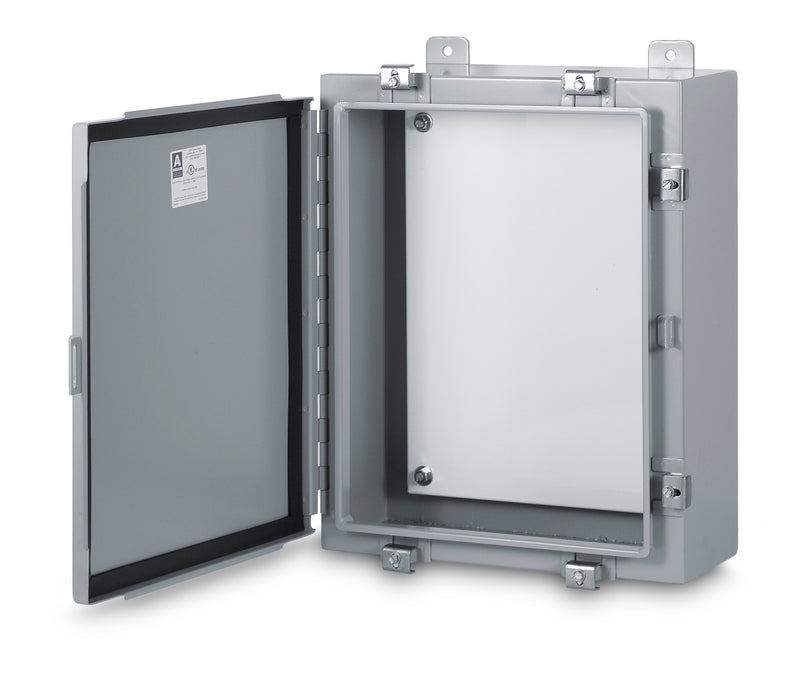 Austin AB-24246NF 24x24x6 Type 4 Single Door Enclosure – Painted ANSI 61 Gray Sale