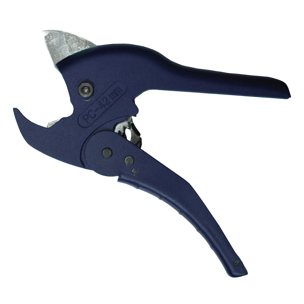 King Innovation 1-1/4 in. Ratchet Poly/PVC Pipe Cutter, 46310 Supply