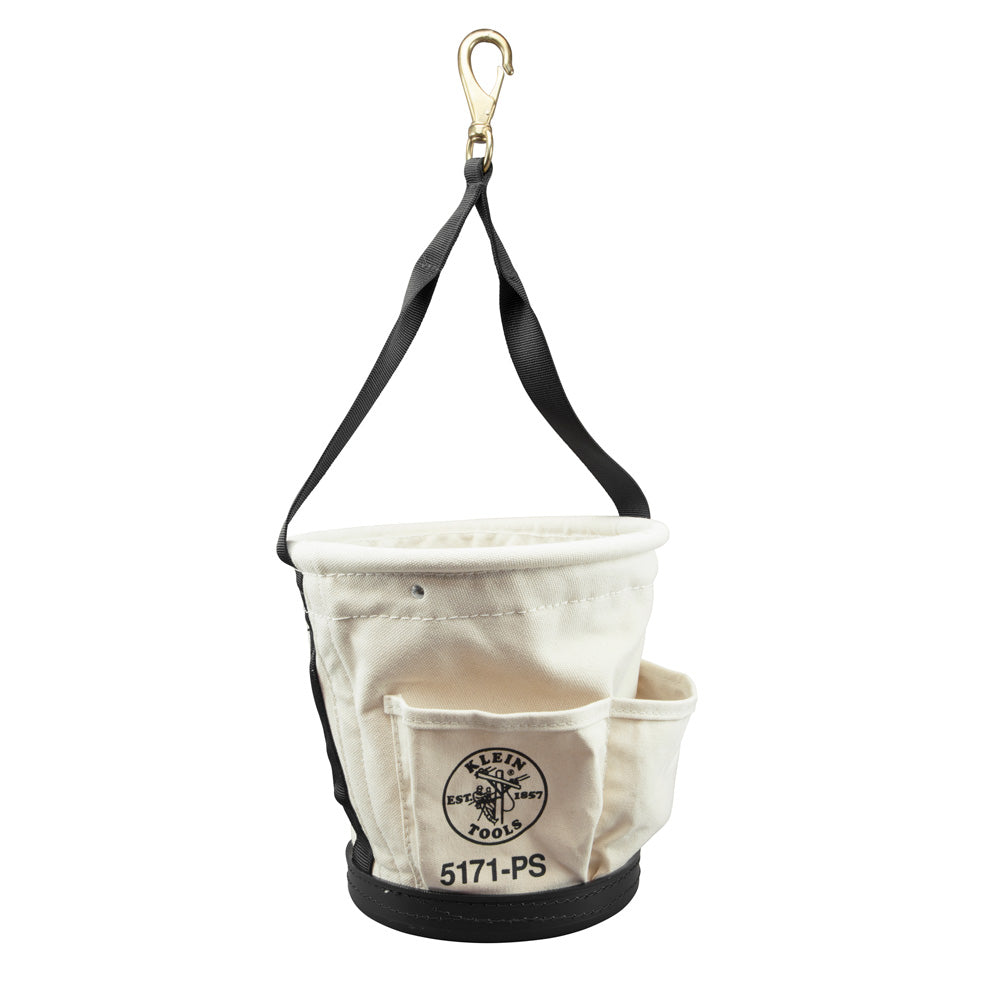 Klein Tools 5171PS Heavy-Duty Tapered Wall Bucket 4 Pockets Supply