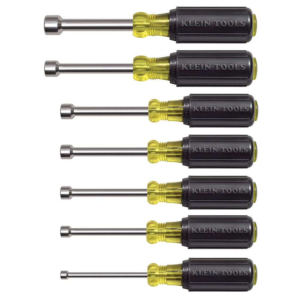 Klein Tools 631M Magentic Nut Driver Set – 7 Pieces, 3 Inch Shafts Hot on Sale
