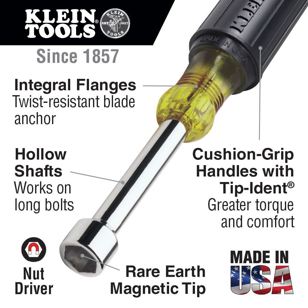 Klein Tools 647M Magentic Nut Driver Set – 7 Pieces, 6 Inch Shafts Discount