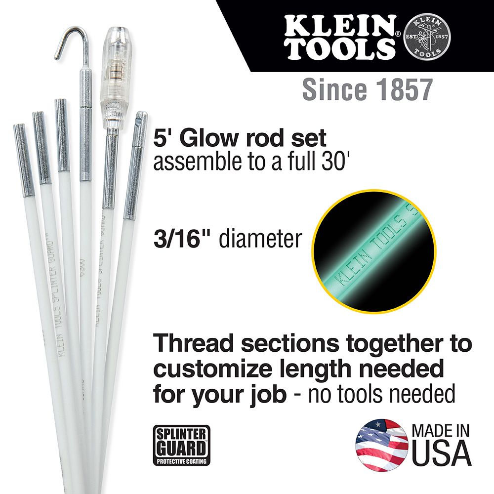 Klein Tools 56430 30ft Glow Rod Set Discount