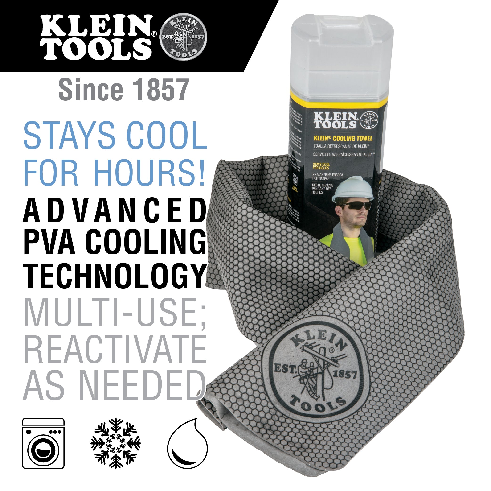 Klein Tools 60093 Klein Cooling Towel, Gray Online Hot Sale