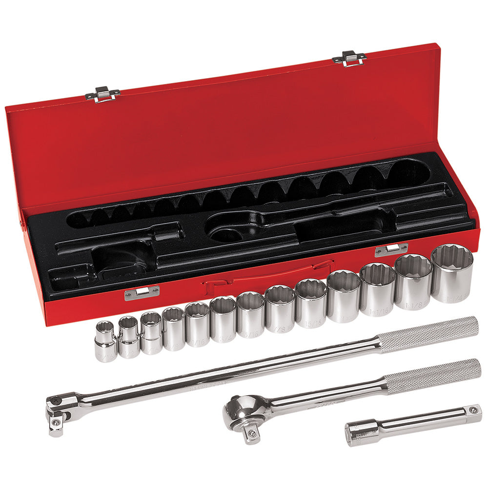 Klein Tools 65512 1/2 Inch Drive Socket Wrench Set, 16 Pc Online Hot Sale