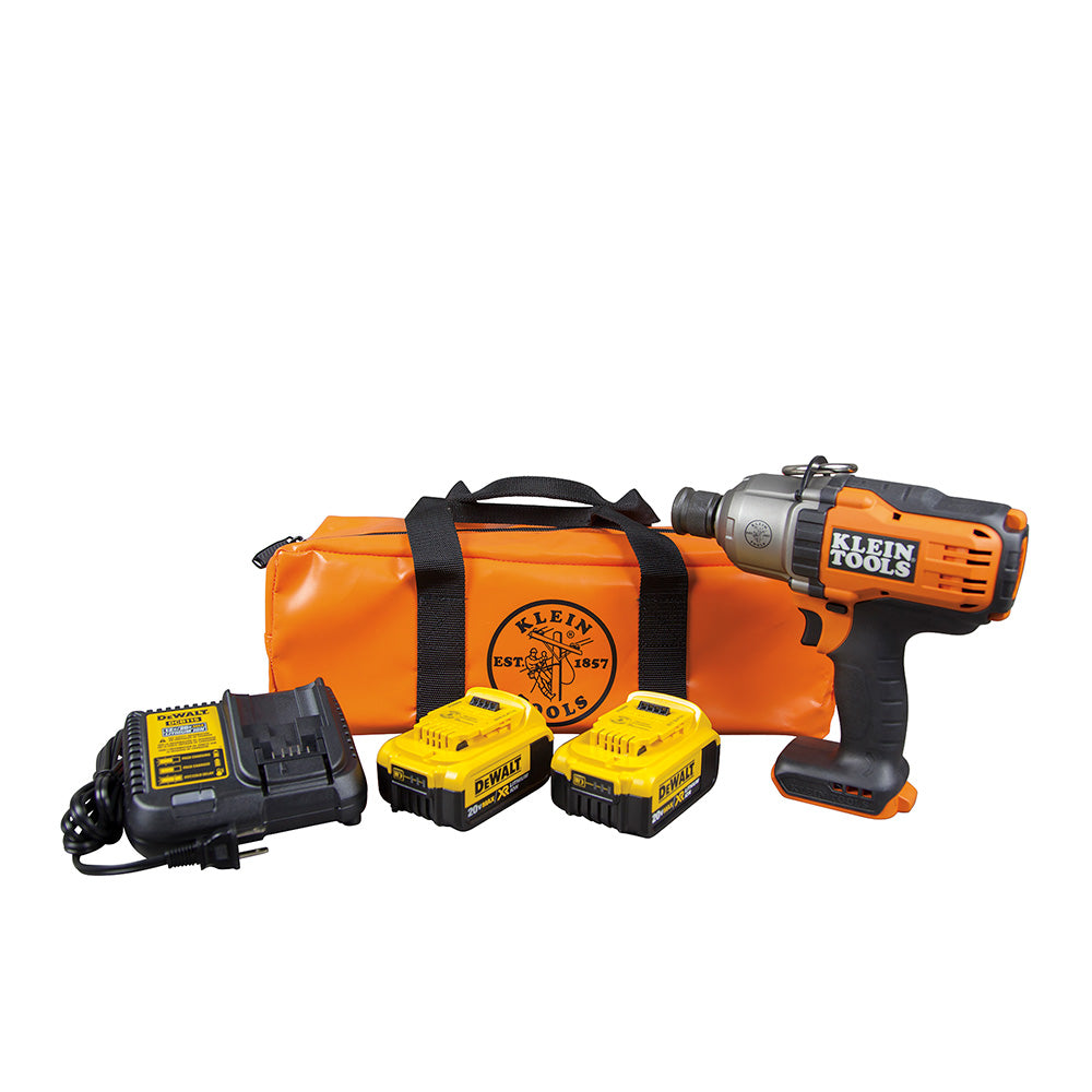 Klein Tools BAT20-7161 Battery-Operated Impact Wrench Kit, 7/16-Inch Fashion