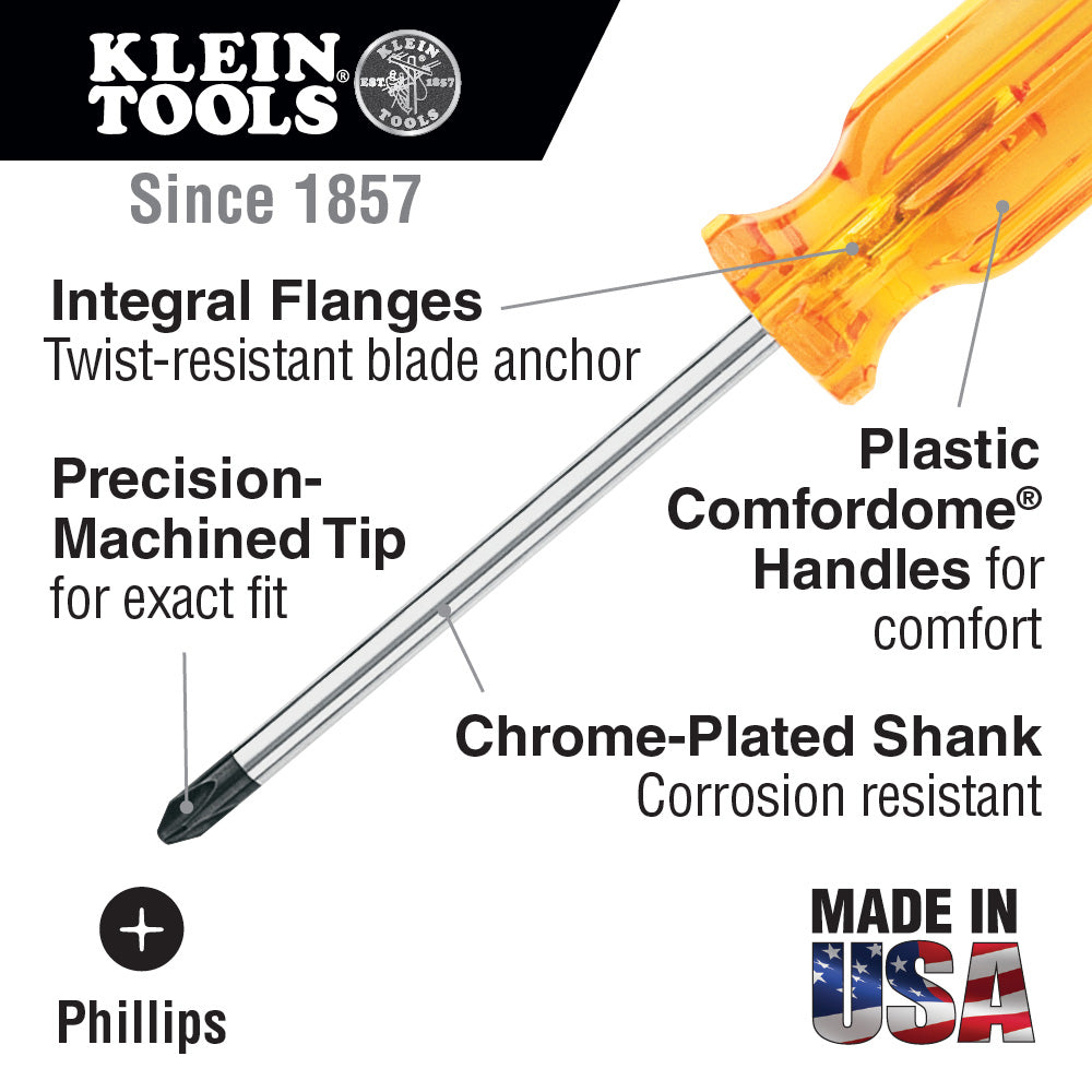 Klein Tools BD133 Profilated #3 Phillips Screwdriver 6-Inch Sale