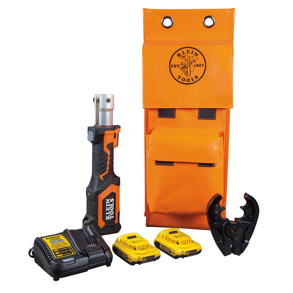 Klein Tools BAT207T23 Battery-Operated Cable Crimper, O+ Die Head, 2 Ah Fashion