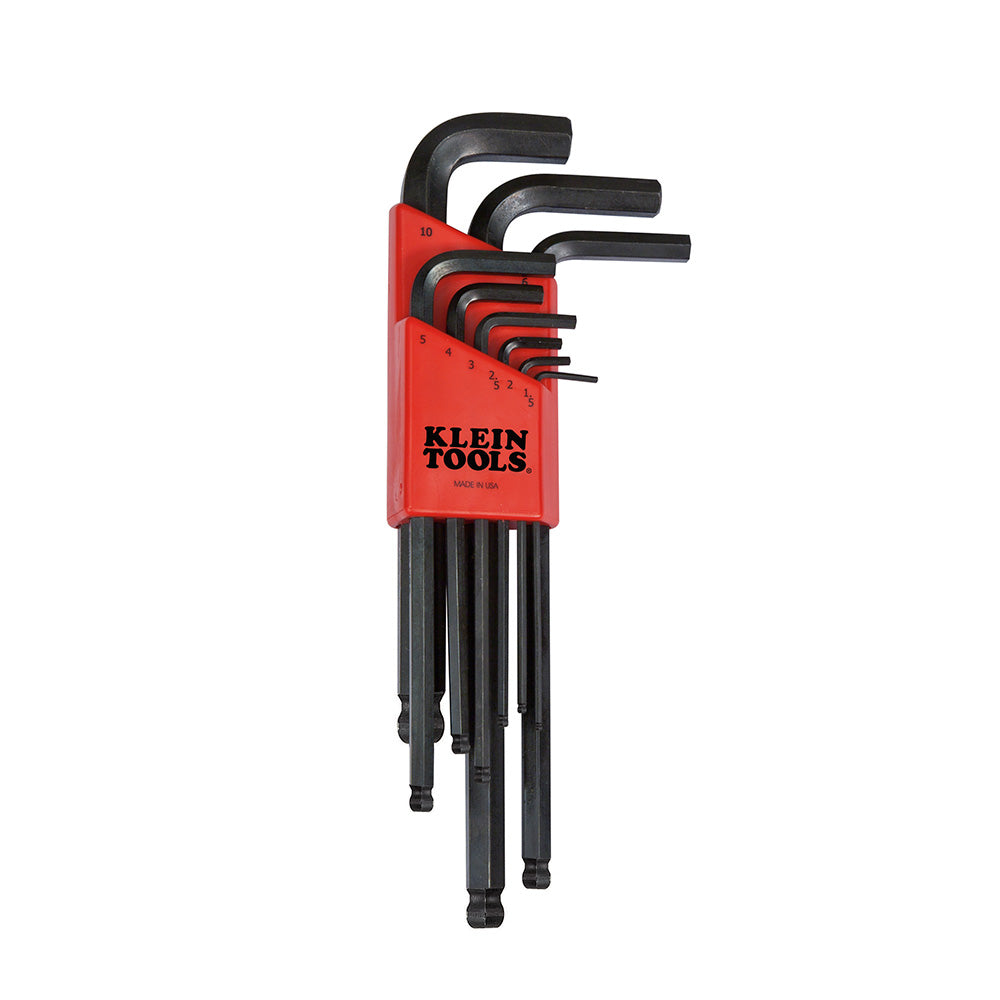 Klein Tools BLMK10 L Style Ball End Hex Key Caddy Set Metric 9-Piece Online