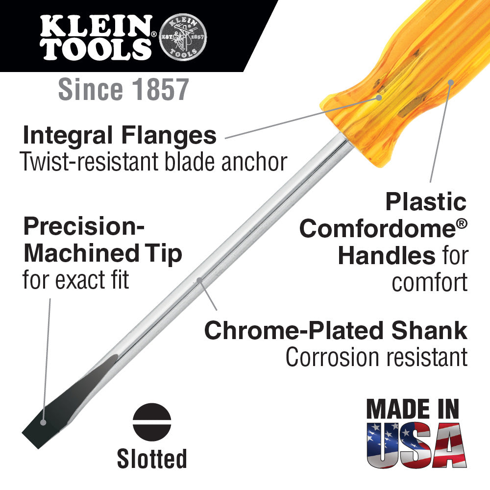 Klein Tools BD410 3/8-Inch Keystone Screwdriver 10-Inch Shank Online now