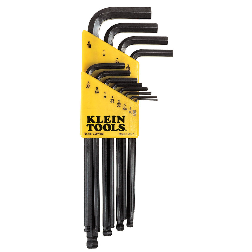 Klein Tools BLK12 L Style Ball End Hex Key Caddy Set 12-Piece Fashion