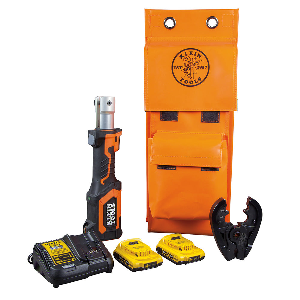 Klein Tools BAT207T1 Battery-Operated Crimper, BG Die/D3 Groove, 2 Ah Online Hot Sale