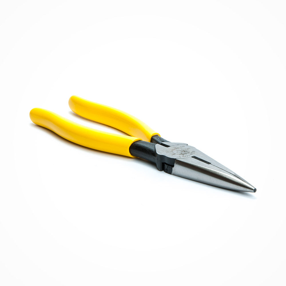 Klein Tools D203-8 8 Inch Heavy-Duty Side-Cutting Long-Nose Pliers on Sale