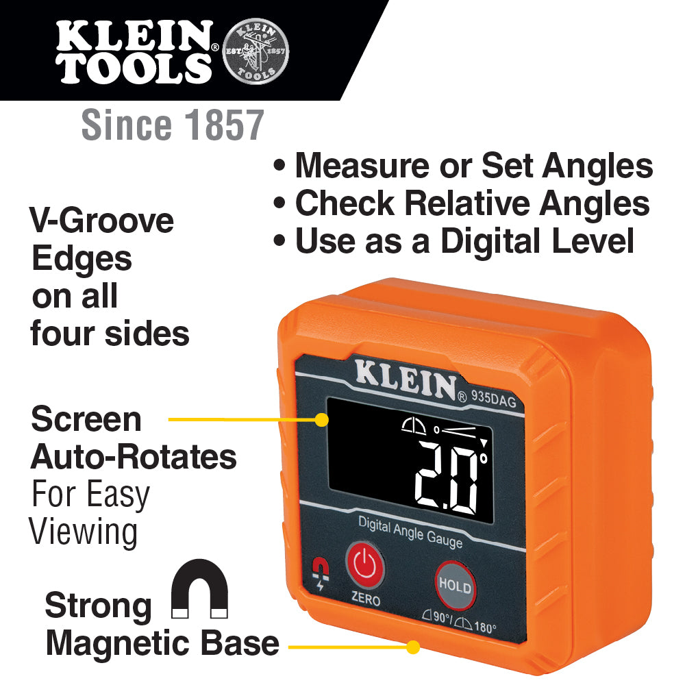 Klein Tools Digital Angle Gauge and Level, 935DAG Online Sale