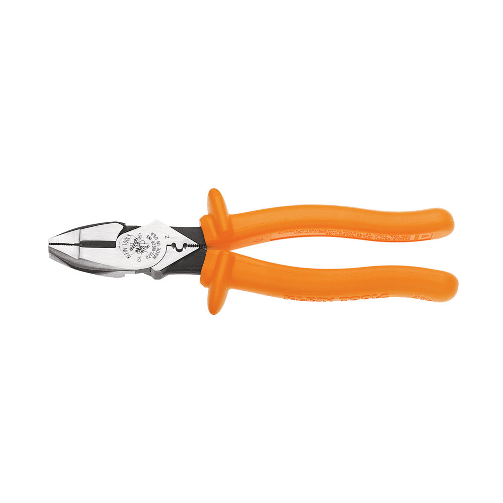 Klein Tools D213-9NE-CR-INS 9 Inch Cutting Crimping Pliers, New England, Insulated Fashion