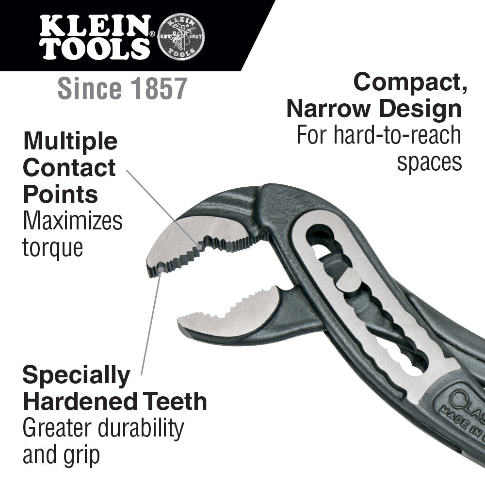 Klein Tools D504-12 Classic Klaw™ Pump Pliers, 12-Inch Hot on Sale