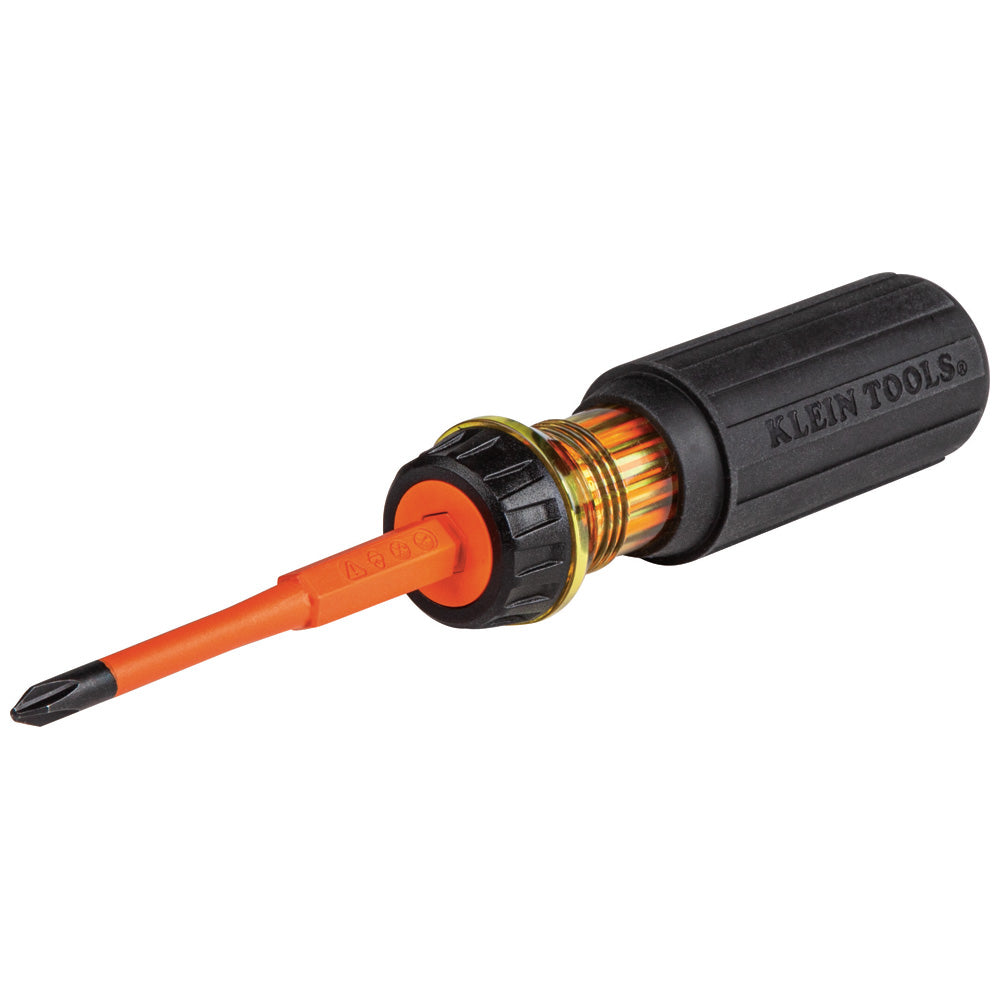 Klein Tools Flip-Blade Insulated Screwdriver, 2-in1, Ph Bit #2, Sl Bit 1/4-Inch, 32293 Online now
