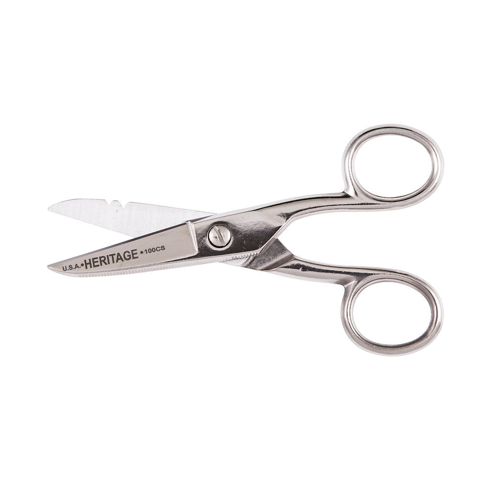 Klein Tools G100CS Electrician Scissor, Stripping Notches, Serrated Online Hot Sale