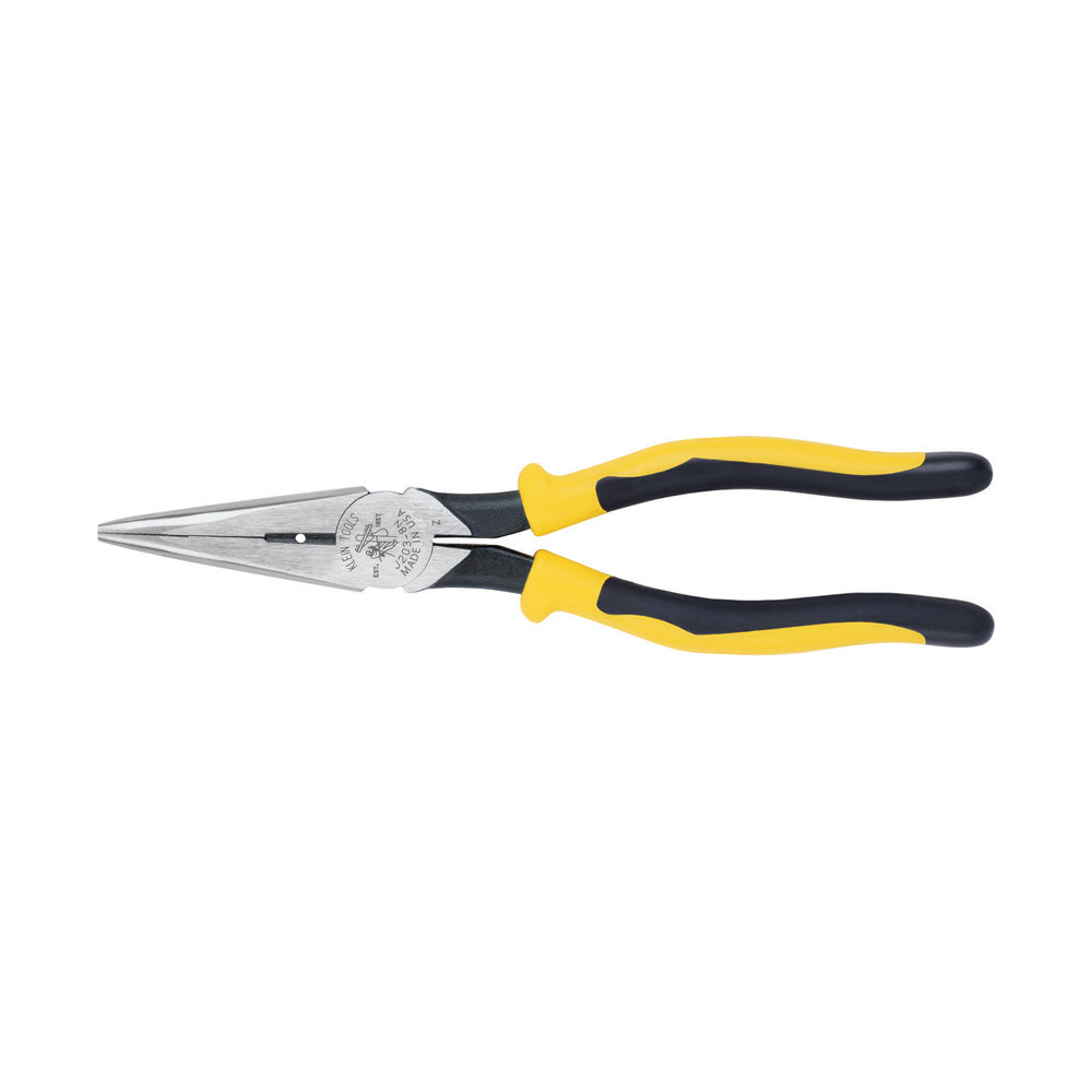 Klein Tools J203-8N Pliers, Long Nose Side-Cutters, Stripping, 8-Inch Online now