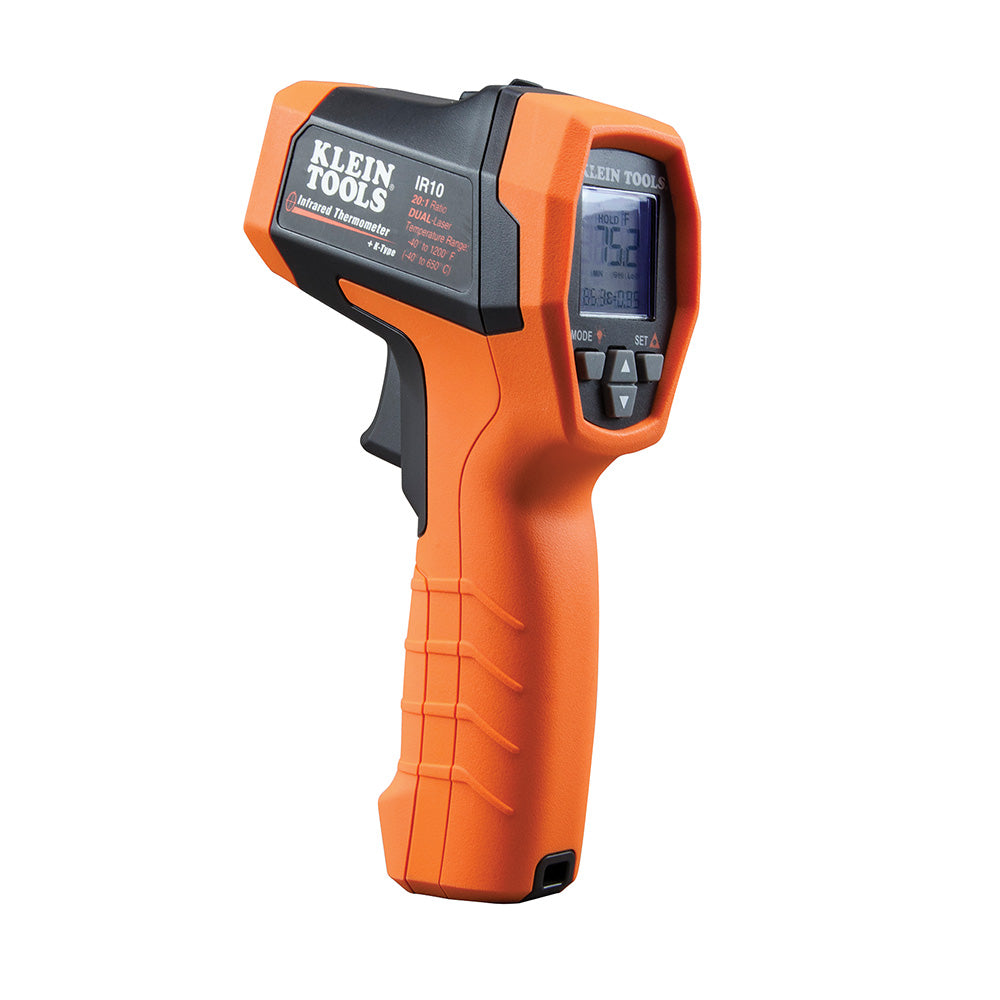 Klein Tools IR10 Dual-Laser Infrared Thermometer, 20:1 Supply