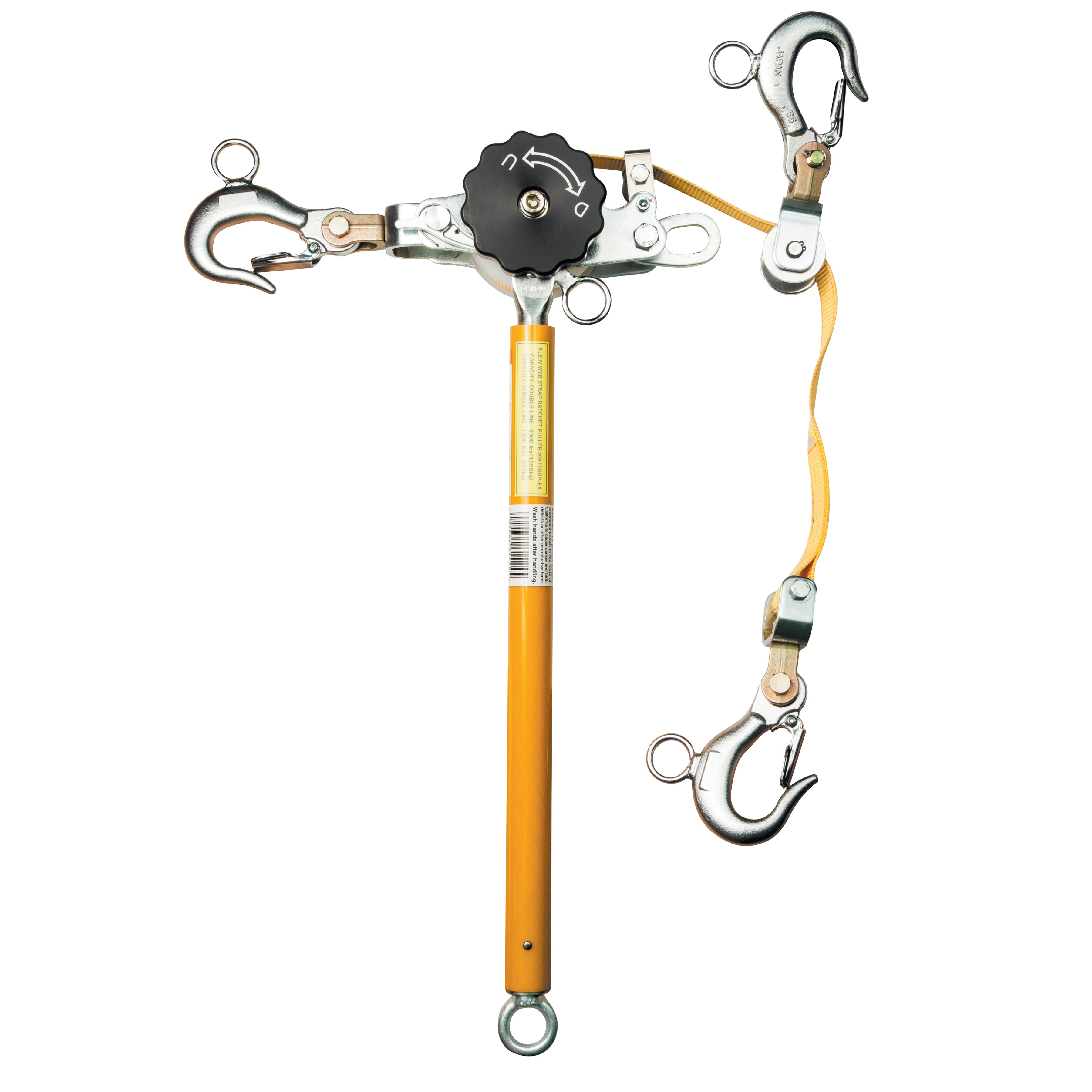 Klein Tools KN1500PEXH Web-Strap Ratchet Hoist with Hot Rings Online