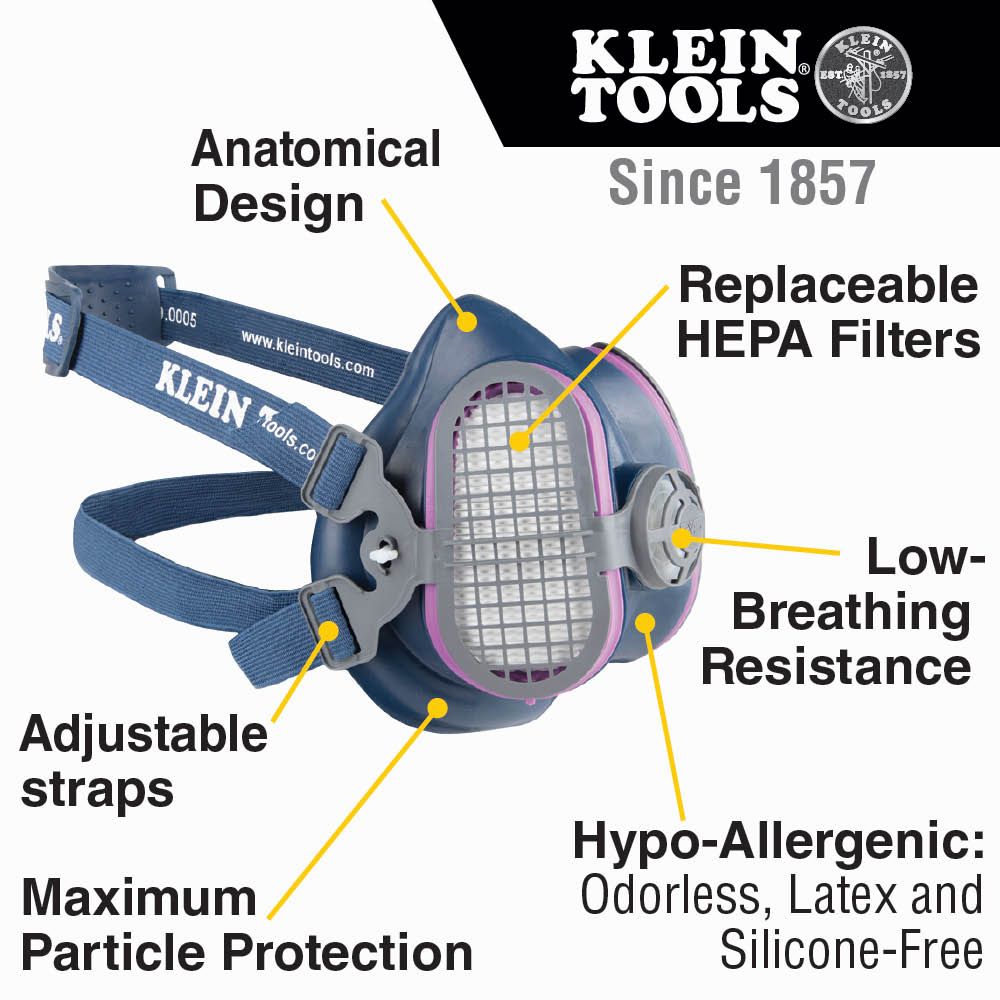 Klein Tools P100 Half-Mask Respirator Replacement Filter, 60245 on Sale