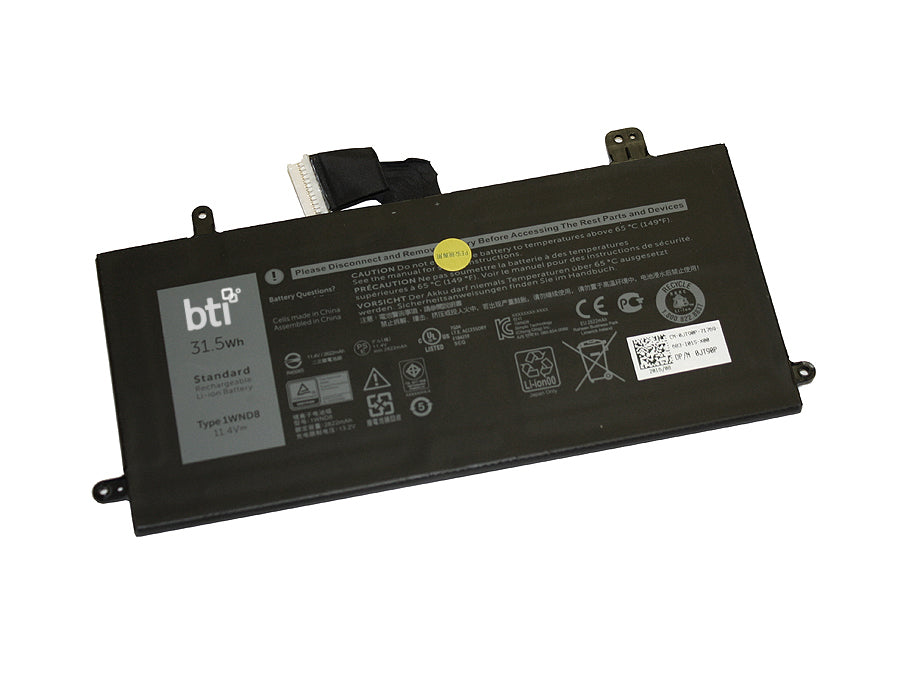 BTI 3-cell 11.4V, Li-Ion Internal Notebook Battery for DELL Latitude 5285, 5290 Online Hot Sale