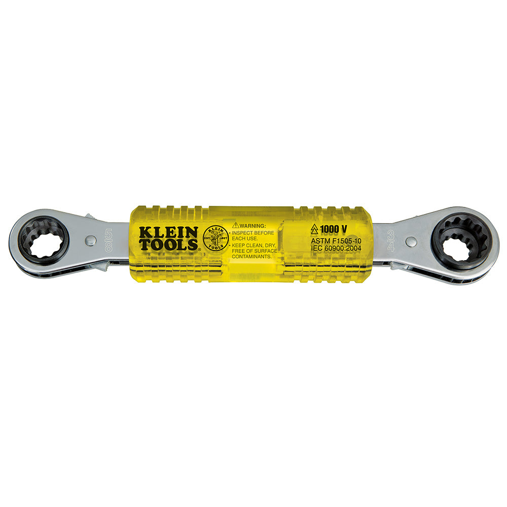 Klein Tools KT223X4-INS Lineman’s Insulating 4-in-1 Box Wrench Online Sale