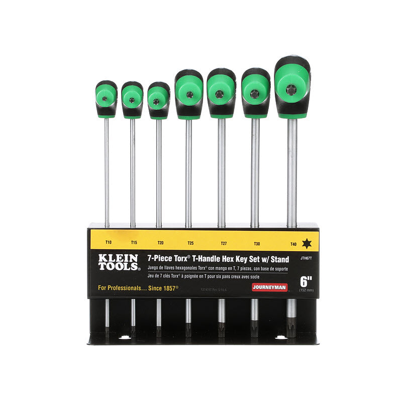 Klein Tools JTH67T TORX T-Handle Hex Key Set and Stand, 6-Inch, 7-Pc Supply
