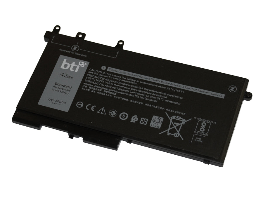BTI 3-cell 11.4V, LiPolymer Internal Notebook Battery for DELL Latitude 5280, 5290, 5480, Online
