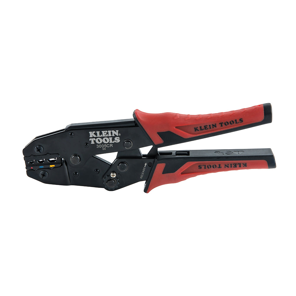 Klein Tools Ratcheting Crimper, 10-22 AWG – Insulated Terminals, 3005CR on Sale
