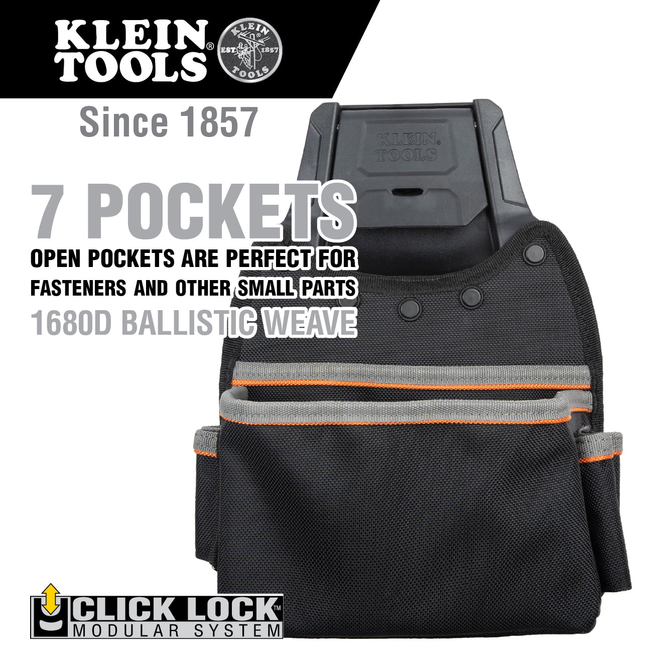 Klein Tools Tradesman Pro Modular Parts Pouch with Belt Clip, 55913 Hot on Sale
