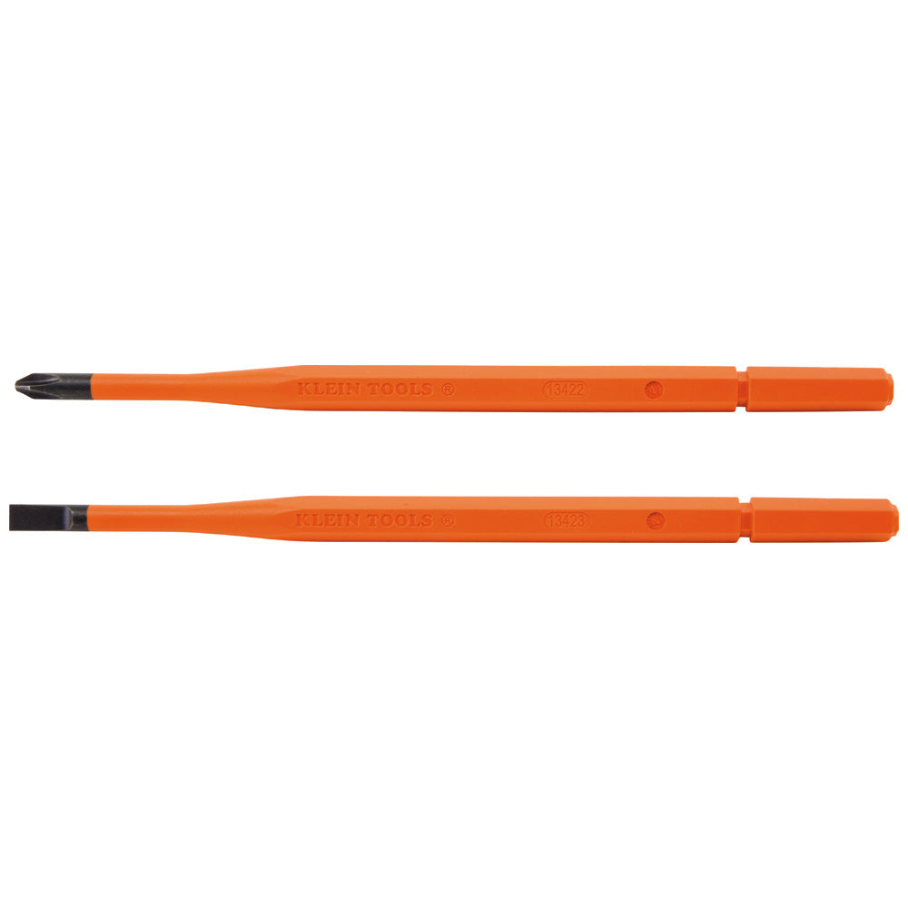 Klein Tools Screwdriver Blades, Insulated Single-End, 2-Pack, 13156 Supply