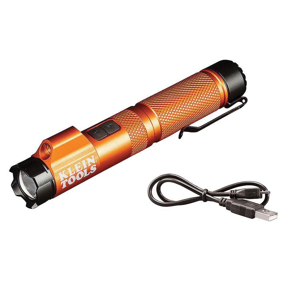 Klein Tools Rechargeable Focus Flashlight with Laser, 56040 Supply