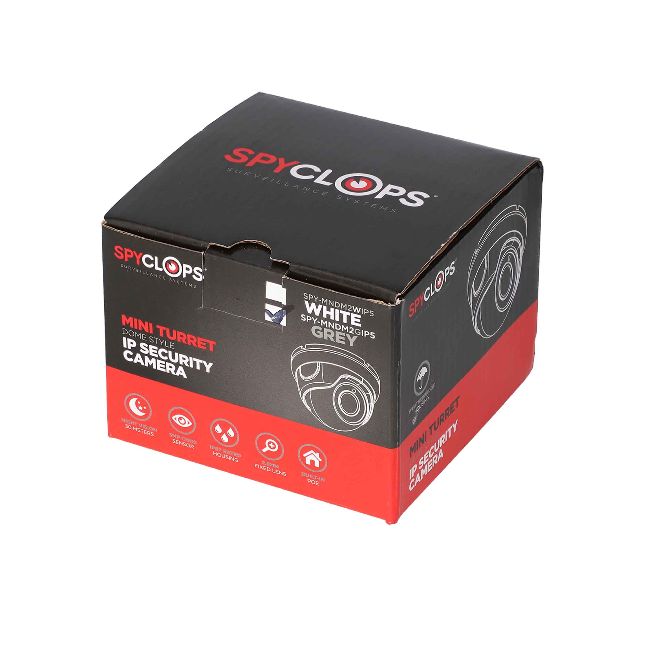 Metra Spyclops PoE 5MP Mini Turret Dome Style IP Camera Fashion