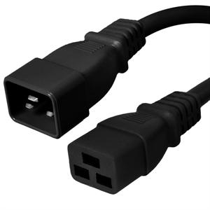 C20 to C19 Power Cord – 20A, 250V, 12/3 SJT – Black Hot on Sale