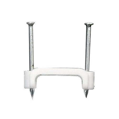Morris 35001 Plastic Cable Clips Flat 2 Nail for 10/2 NM Cable & UF (3/4” wide) 100 Pack Online