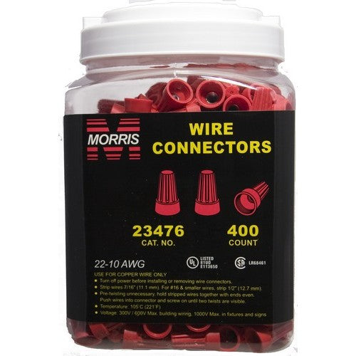 Morris 23476 Screw-On Wire Connectors P6 Red Large Jar Fashion