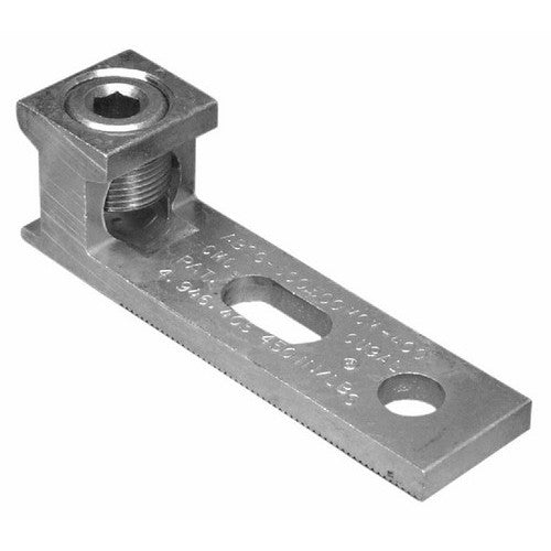 Morris 90741 Aluminum Mechanical Connectors One Conductor – Two Hole Mount – Slotted Mounting Hole 250MCM To #6 Online Sale
