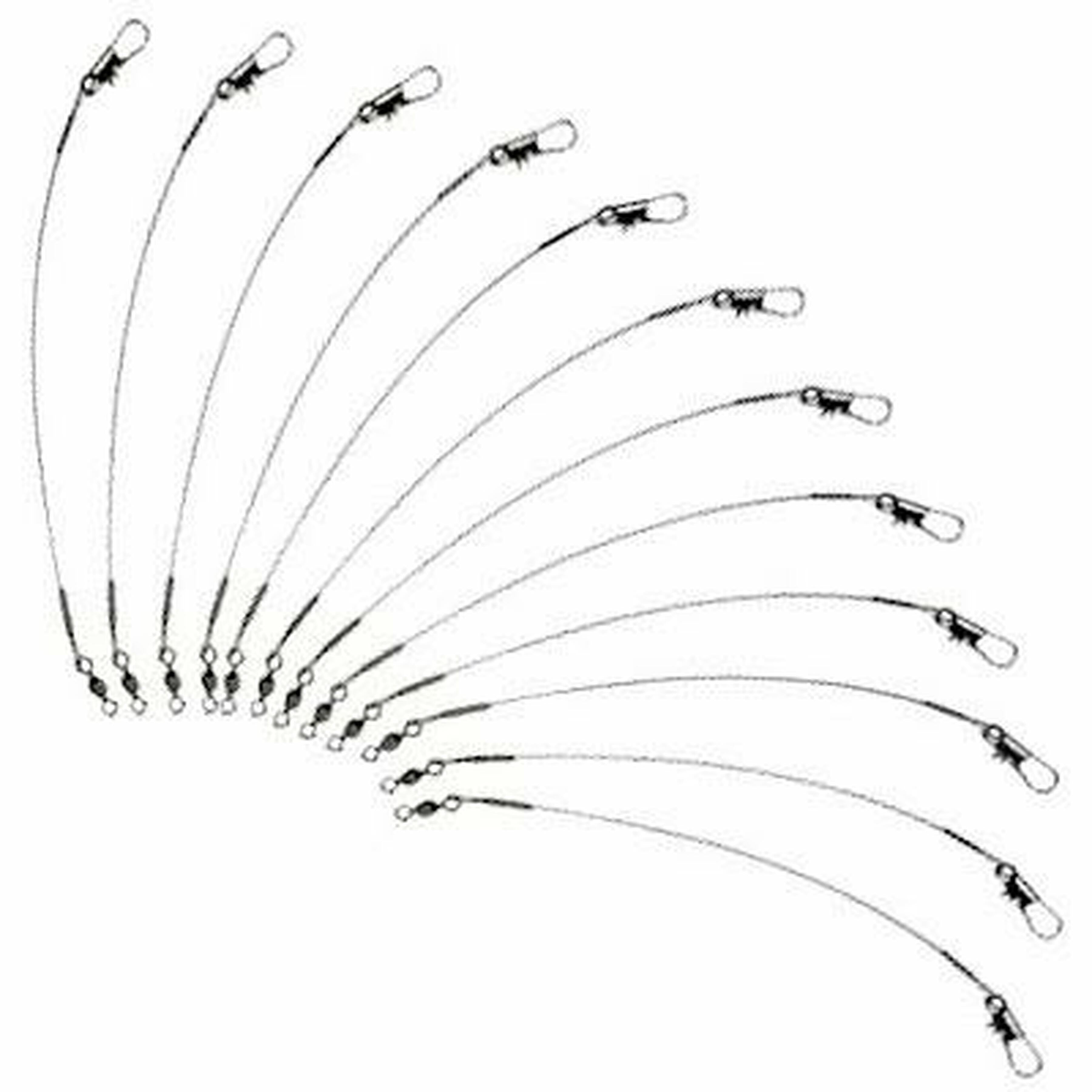 Plastilite Black Nylon Coated Wire Leader Fashion